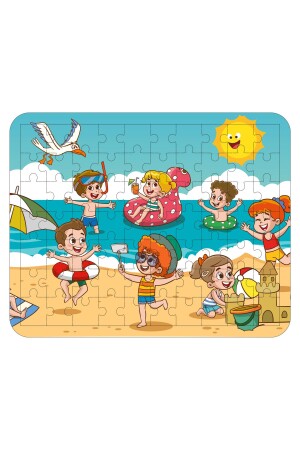 70 Parça Ahşap Eğitici Yapboz Puzzle Seti (set 1) - 4