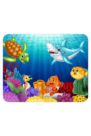 70 Parça Ahşap Eğitici Yapboz Puzzle Seti (set 1) - 6