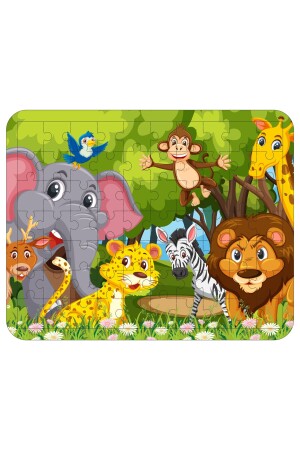 70 Parça Ahşap Eğitici Yapboz Puzzle Seti (set 6) - 4