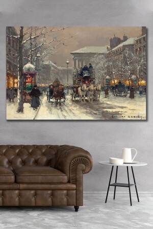 70 x 100 cm London und Winter Leinwand-Wandgemälde 715936954609a - 2