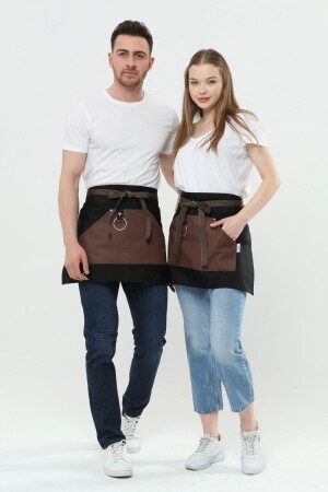 مقهى منازل، باريستا، صانع شعر، بارمان، زهرة، ملابس مطبخ، مقاومة للثمرة، الرجال، النساء، نصف ملابس مطبخ 7-00 - Monki Haus