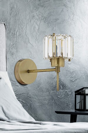 مكنز-بلاين قديم كريستال الحجر الحائط مصباح الحائط للفراش-السرير-المنزل المعيشي 7000-1146-11-01 - Apliqa