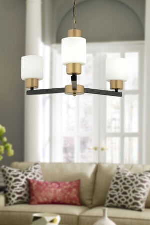 منز جادي ثلاث قطع شمعة القديمة الأسود الملونة الزجاج الأبيض الحداثة غرفة نوم صغار غرفة المعيشة الاحترافية شمعة 7000-9010-03-2-FR - Apliqa