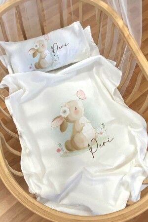 مجموعة نوم مخصصة من قبل المملكة المتحدة 70x100 جانب الأم و حديقة السرير بروفلي أرنب anneyanipk58 - Homamia