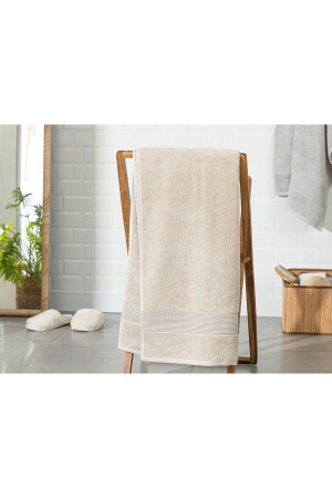منز-ديلوكس القطن منخفضة التوتر حمام منشفة 70x140 سم بيج 10033981 - English Home