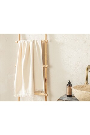 منز الطبيعي القطن حمام الحمام 70x140 سم بيج 10035649 - English Home