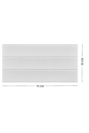70x35cm(0-25m2) Kendinden Yapışkanlı Beyaz Ahşap Kendinden Yapışkanlı Esnek Duvar Paneli NW43 - 2
