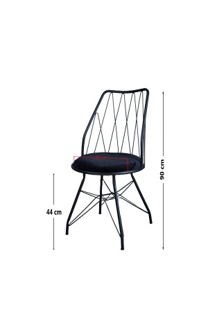70x70 Baklava Tel Sandalye Takımı 2 Kişilik Mutfak Masası - Yemek Masası - Cafe Masası - 6