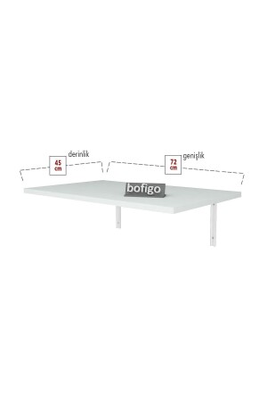 72 x 45 cm Klapptisch Wandtisch Küchentisch Balkontisch Arbeitszimmertisch Bfg-Tisch-45x72 - 6