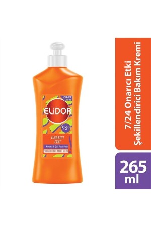 7-24 Şekillendirici Saç Bakım Kremi Onarıcı Etki Keratin & Çay Ağacı Yağı 265 ml - 1