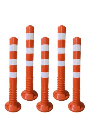 موقف السيارات في منطقة مونتون - طريق طريق بانتشارات حركة المرور المحددة القنبلة البلاستيكية 75 سم 5 قطع المحددة الصلبة - İlgi Trafik