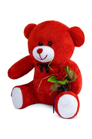 75 cm großer süßer Teddybär, der eine Rose in der Hand hält, ich freue mich, Sie zu haben 75gullu - 4