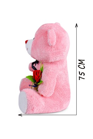 75 cm großer süßer Teddybär, der eine Rose in der Hand hält TR0612202103-1 - 3