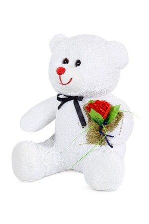 75 cm großer süßer Teddybär, der eine Rose in der Hand hält TR0612202103-1 - 3