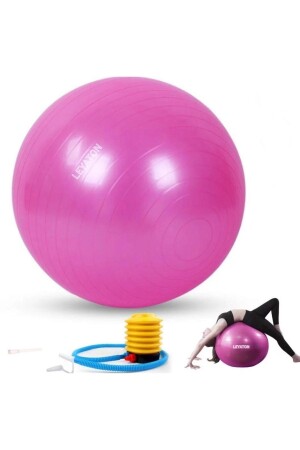 75 cm langer, langlebiger, hochwertiger, kabelgebundener Pilates-Ball und Pumpe - 1