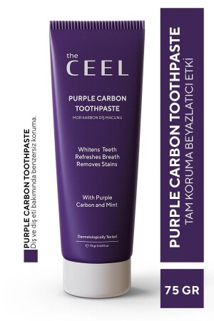 كريات الأسنان من الكربون الأرجواني النشط 75 جرام - The Ceel