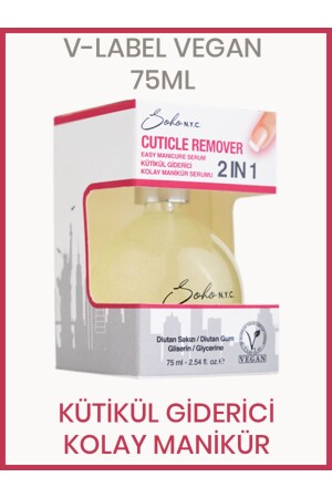 75 ml - 15 Saniyede Tırnak Eti Çıkarıcı - Cuticle Remover - Kolay Manikür Serumu - 2