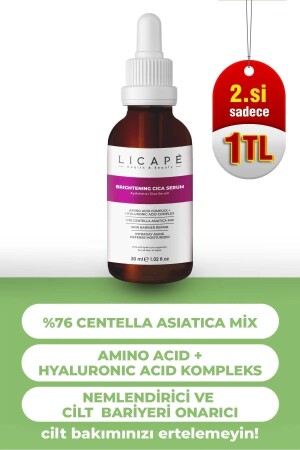 76 % Centella Asiatica Aufhellendes Cica-Serum 30 ml licape21 - 1