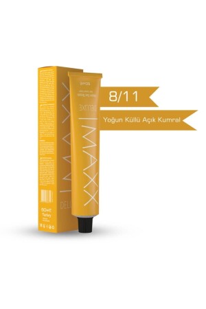 8. 11 Intensive Ashy Light Auburn Creme Tube Farbe 60 ml - 2