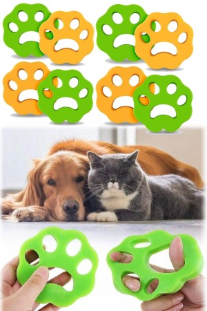 8 Adet Çamaşır Makinesi & Kurutma Makinesine Atılan Tüy Toplayıcı Tüy Toz Kürk Yakalayıcı Köpek Kedi - 1