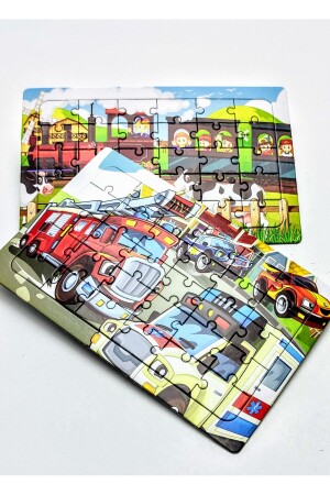 8 adet Çocuk Yapboz - Çocuk Puzzle 30 parçalı set - 7