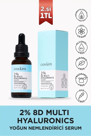 8 Çeşit Hyaluronik Içeren Nemlendirici Cilt Bakım Serumu | 2% 8d Multi Hyaluronics Serum 30 Ml MK009 - 1