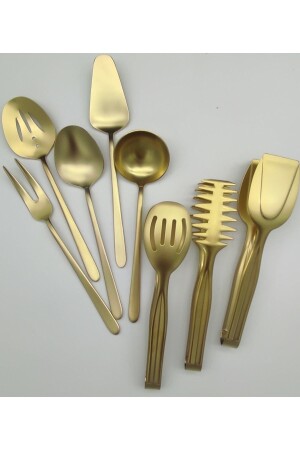 مـنـز مات الذهب 8 قطع صلصة طاولة مجموعة CMDBRNDF76 - BRONDOFF