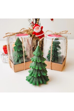 8 Li Çam Ağacı Mum, Yeni Yıl, Yılbaşı, Noel ÇAMAĞACI008 - 1