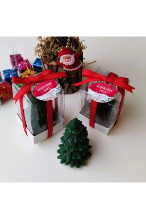 8 Li Çam Ağacı Mum, Yeni Yıl, Yılbaşı, Noel ÇAMAĞACI008 - 2