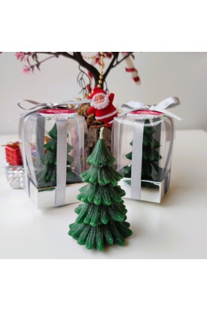 8 Li Çam Ağacı Mum, Yeni Yıl, Yılbaşı, Noel ÇAMAĞACI008 - 4