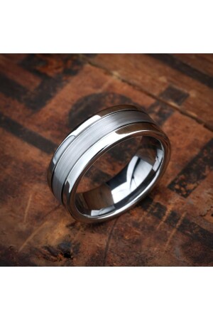 8 mm Herren-Ehering aus Silber - Deren Gümüş