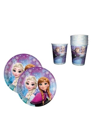 طاولة عيد ميلاد من (منز) و كوب لـ 8 أشخاص - Frozen Elsa