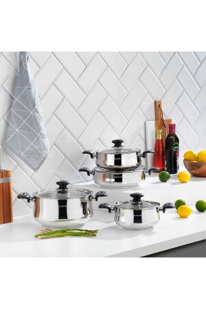 (منز كورديل) ، أدوات طبخ الصلب مجموعة 8 قطع - Schafer