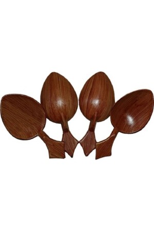 8 Stück Spiellöffel aus Holz zum Vorführen und Spiellöffel kurzer Holzlöffel - Happyland