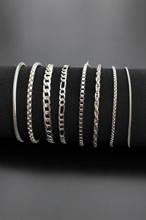 8-teiliges Armband-Set (SILBER-ARMBAND-SET) - 6