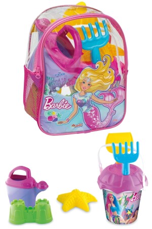 8-teiliges Barbie-Beach-Meer-Sand-Eimer-Set mit Rucksack, Barbie-Lizenzspielzeug 03500 - 1