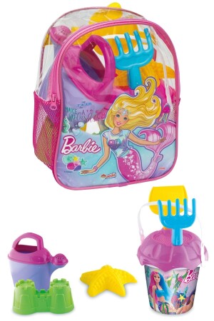 8-teiliges Barbie-Beach-Meer-Sand-Eimer-Set mit Rucksack, Barbie-Lizenzspielzeug 03500 TOXADEDECKOVA - 1