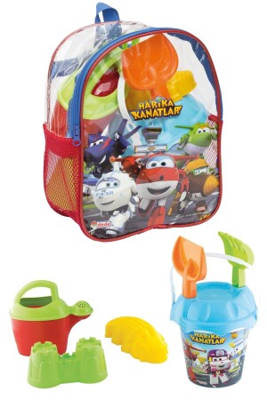 8-teiliges Eimer-Set Wonderful Wings Beach Sea Sand Bucket mit Rucksack, lizenziertes Spielzeug 03501 - 1