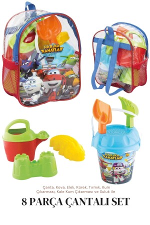 8-teiliges Eimer-Set Wonderful Wings Beach Sea Sand Bucket mit Rucksack, lizenziertes Spielzeug 03501 - 3