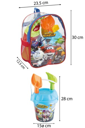 8-teiliges Eimer-Set Wonderful Wings Beach Sea Sand Bucket mit Rucksack, lizenziertes Spielzeug 03501 TOXADEDECKOVA - 2