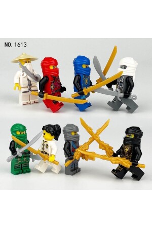 8-teiliges Ninja Go Lego-kompatibles Set wie abgebildet - 4