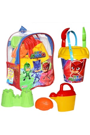 8-teiliges Pj Masks Strand Meer Sand Eimer Eimer Set mit Rucksack Pijamaskeliler Lizenziertes Spielzeug 03502 TOXADEDECKOVA - 6