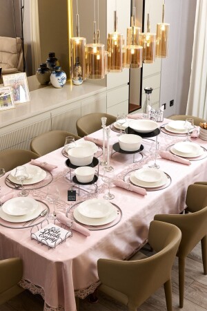 مجموعة من الفضة الممتازة من أجل رمضان الطاولات - 8 قطع طبق - قفص حامل النابكين - Trivet - Edora Home