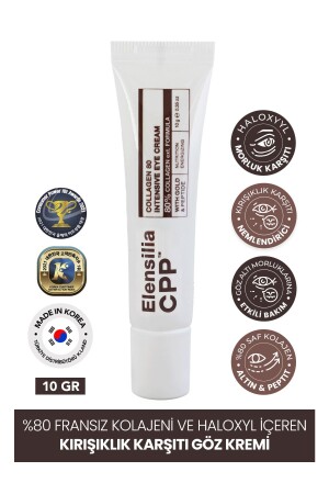 %80 Fransız Kolajeni Ve Haloxyl Içeren Kırışıklık Karşıtı Göz Kremi 10gr - Elensilia