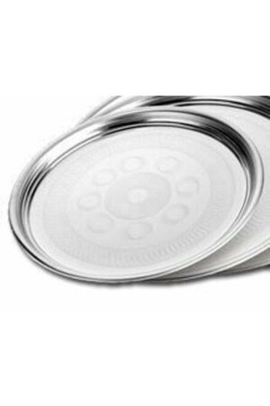 سلة من الفولاذ المقاوم للصدأ من 80 سم سلة من الأطباق الغذائية سلة من الفولاذ المزخرف من الكروم - İstoç Türk