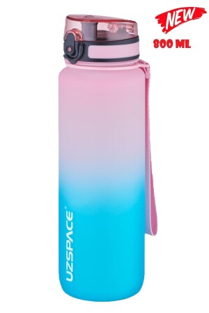 800 ml – neue Größe – zweifarbige Motivation-Tritan-Wasserflasche aus der Softtouch-FF-Kollektion - 1