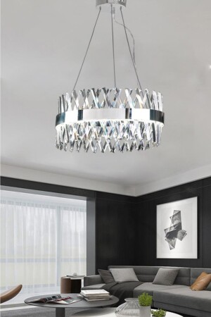 8010-60 Chrom 60 cm LED-Kristall-Kronleuchter 8010-60 KR - 6