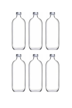 80356 Ikonische Glaswasserflasche – 1 Liter – 6 Stück PP80356-6 - 4