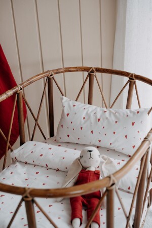 مجموعة غطاء سرير (80X110) قلوب حمراء - Tba Collection