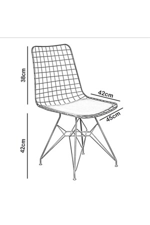 80x120 Serap Drahtkäfig 4-Personen Schwarz Marmoroptik Küchentisch Esstisch Cafétisch AVVİO9874 - 6